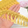 Fringe Tassel Lace Trim, 11 Yards 2.4 inch Wide, Sewing Trim for Curtain Embellishment Lamp Shade Tablecloth Stage Decor DIY Craft - 2 of 4