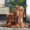 Cozy Bliss Faux Fur Throw Blankets, Plush Soft Thick Bubble Blanket for Sofa, Bedroom, Living Room - 3 of 4