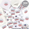 Big Dot of Happiness Stars & Stripes - Memorial Day, 4th of July and Labor Day USA Patriotic Party Candy Favor Sticker Kit - 304 Pieces - 2 of 4