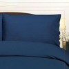 Plazatex Embossed Dobby Stripe Microfiber Comforter Bed In A Bag Set, Navy - image 2 of 3