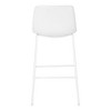 Sapphtopaz Modern Bar Stools PU Cushion Dining Chairs with Curved Back and Metal Legs Counter Height Barstools High Chair for Kitchen Island - 2 of 4