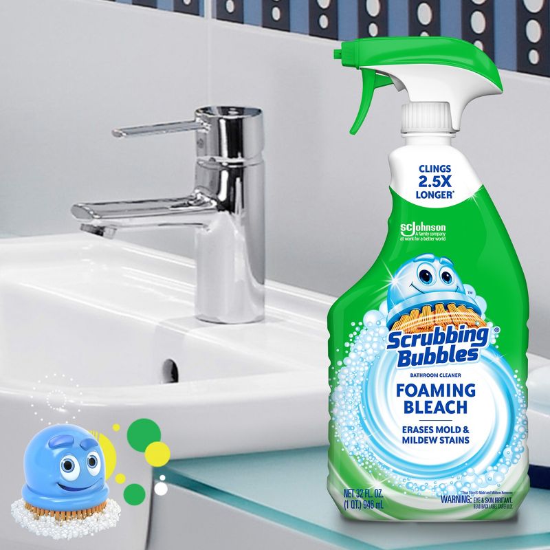 Scrubbing Bubbles Foaming Bleach Bathroom Cleaner Trigger Bottle - 32oz, 3 of 12