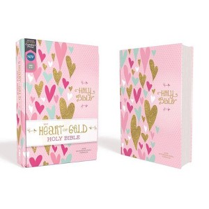 Niv, Heart of Gold Holy Bible, Hardcover, Red Letter Edition, Comfort Print - by  Zondervan - 1 of 1