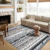 Rugs Washable Non-Slip - Vintage Geometric Area Rug ,Bedroom, Low Pile Stain Resistant Large Carpet, Boho Chic Home Decor - 4 of 4