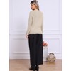 INSPIRE CHIC Women's Long Raglan Sleeves Crew Neck Button Decor Sweater - 3 of 4