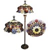 Chloe Lighting 3 Light Tiffany-style Roses Scalloped Floor Lamp 20" Shade - 4 of 4