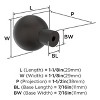 Amerock Coble Round Knob for Cabinets, Drawers, and Furniture - 3 of 4