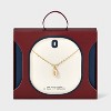 14K Gold Dipped Enamel "O" Initial Pendant Necklace - A New Day™ Gold/White - 3 of 4