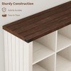 8 Cube Storage Organizer Book shelf, 3 Tier Horizontal Bookcase, Industrial Storage Bookcase for Entryway, Low Bookshelf for Living Room - 4 of 4