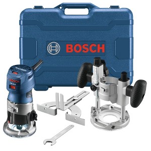 Bosch GKF125CEPK-RT Colt 120V 7 Amp Variable Speed 1/4 in. Corded Palm Router Combination Kit Manufacturer Refurbished - 1 of 4