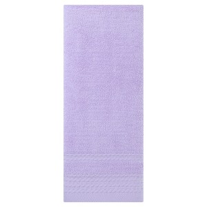 Unique Bargains Striped Pattern Comfort Quick-Drying Hand Towels for Bathroom Camp 2 Packs - 1 of 4