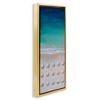 Stupell Industries Aerial Umbrellas on Beach Coast, 11" x 25" - 3 of 4