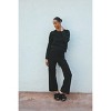 Women's Merino Blend Elysia Pant in New Jet by Tomorrow Studio - 2 of 4