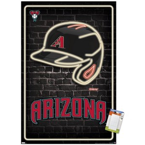 Trends International MLB Arizona Diamondbacks - Neon Helmet 23 Unframed Wall Poster Prints - 1 of 4