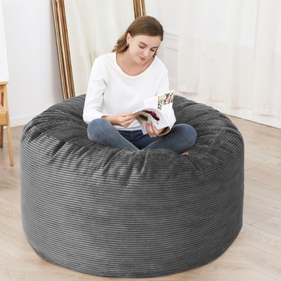 Bean Bag Covers Only, Corduroy Bean Bag Chair Cover, Washable Adult Bean Bag Couch Cover, No Filler