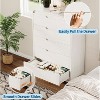 Nasitip 5-Drawer Dresser, Wooden Chest of Drawers with Anti-Tip Kit, Rounded Corners & Metal Legs for Home Office - 2 of 4