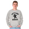 Funny Christmas Get Baked Gingerbread Sweatshirt for Men or Women Brisco Brands - 4 of 4