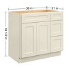 LOVMOR in Plywood Bath Vanity Cabinet with 3 Drawers without Top for Kitchen, Bathroom, Living Room - 4 of 4