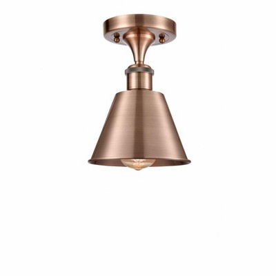 Smithfield - 1 Light Semi-Flush Mount In Industrial Style-9.5 Inches Tall and 7 Inches Wide