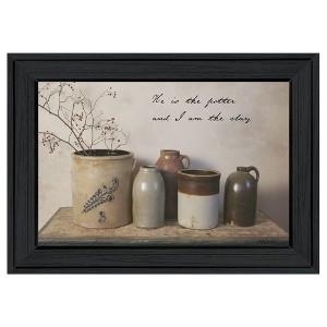 "He is the Potter" By Billy Jacobs, Ready to Hang Framed Print, Black Frame - 1 of 4