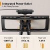 Full Motion TV Wall Mount with Power Strip for 42-90" TVs up to 150 lbs, Pre-Assembled, Swivel & Tilt, Max VESA 600x400mm, Fits 12"/16"/24" Studs - 2 of 4