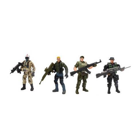 Hero Force Heroes Elite Soldier Action Figures 4pk Target - roblox army toys