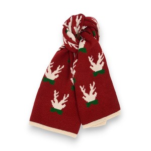 Anna-Kaci Women's Knitted Winter Scarf with Reindeer and Snowflake Holiday Pattern 66×12 Inches - 1 of 4
