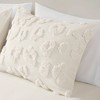 PAGED 3 Piece Bedding Set Animal Chenille Duvet Cover Set with Shams, Button Closure with Inner Tie - 4 of 4