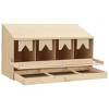 vidaXL Chicken Laying Nest 4 Compartments 41.7"x15.7"x23.2" Solid Pine Wood - 4 of 4