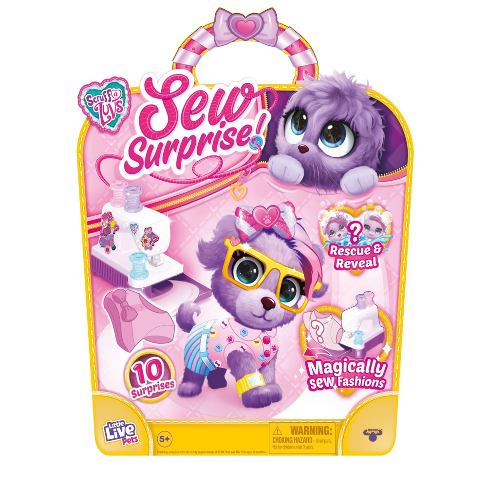 Little Live Pets Scruff-a-Luvs Sew Surprise Fashion Plush - Purple