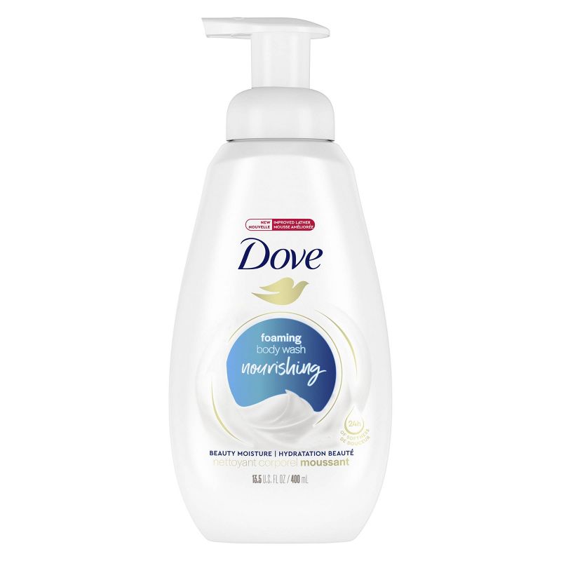 Dove Beauty Deep Moisture Shower Foam Body Wash for Dry Skin - 13.5 fl oz, 3 of 17