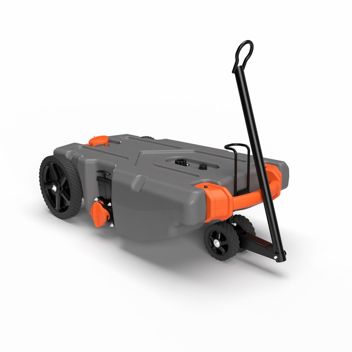 Camco 39007 Rhino Portable 36 Gallon RV Waste Holding Tank Kit with Steerable Wheels, Hose, and Other Accessories
