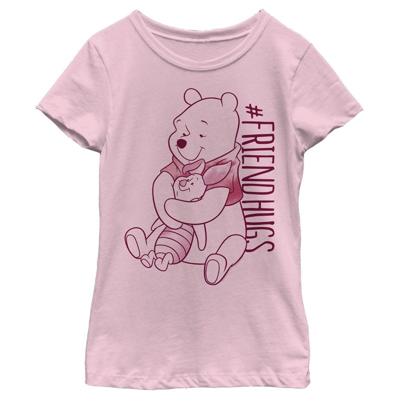 Girl's Winnie the Pooh Friend Hugs T-Shirt, 1 of 5