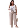 Agnes Orinda Women's Plus Size Sleeveless V-neck Button Down Fashion Vests - 3 of 4