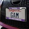 UW Whitewater Warhawks Full Size Standard License Plate Metal Frame - 3 of 4