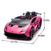 Lamborghini Huracan Sto 24V Kids Ride-On Drift Car, Electric Racing Sports Car Toys with 360° Spin, LED, Music, USB Port, Ages 3-8 - 4 of 4