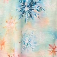 tie dye snowflakes