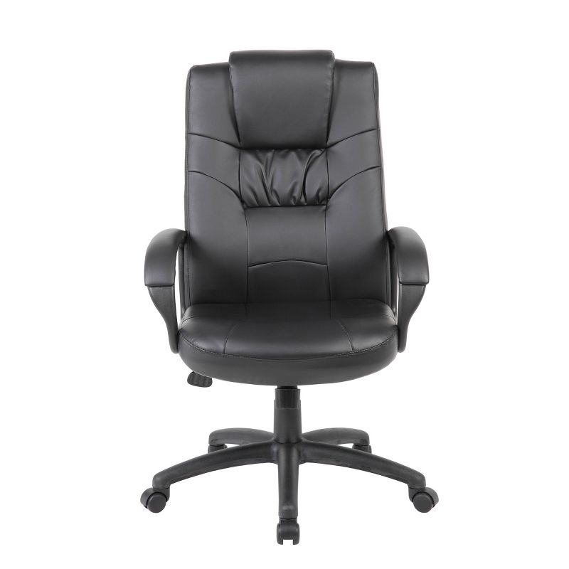 Executive High Back Leatherplus Chair Black - Boss Office Products, 3 of 10