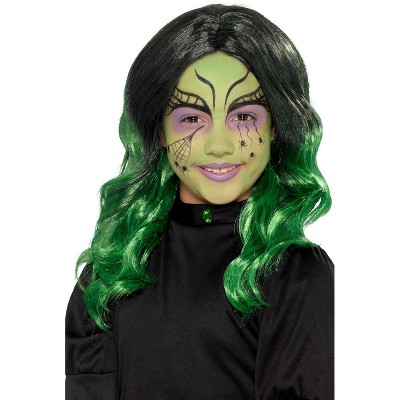 green and black witch costume