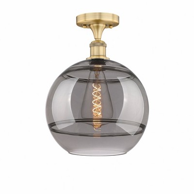 Rochester - 1 Light Semi-Flush Mount In Industrial Style-13.5 Inches Tall and 12 Inches Wide