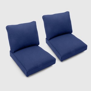 Bar Harbor 2pk Loveseat Cushions Navy - Threshold , Blue