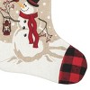 C&F Home 20" Snowman Wonder Winter Wonderland Plaid Cuff Hanging Large Christmas XMAS Stocking - 3 of 3