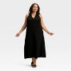 Women's Eyelet Maxi A-Line Dress - A New Day™ - 3 of 3