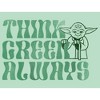 Girl's Star Wars Yoda St. Patrick's Day Think Green Always T-Shirt - 2 of 4