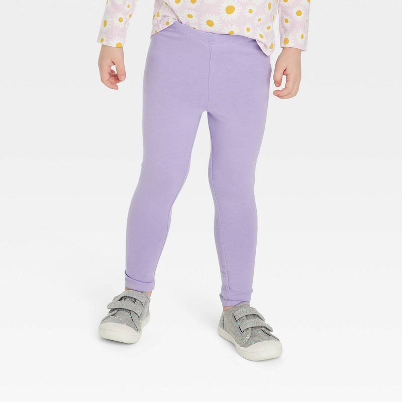 Toddler Girls' 2pk Leggings - Cat & Jack™ Purple/Pink, 3 of 5