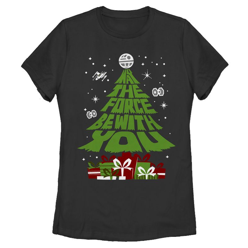 Women's Star Wars May the Christmas Gifts Be With You T-Shirt, 1 of 4