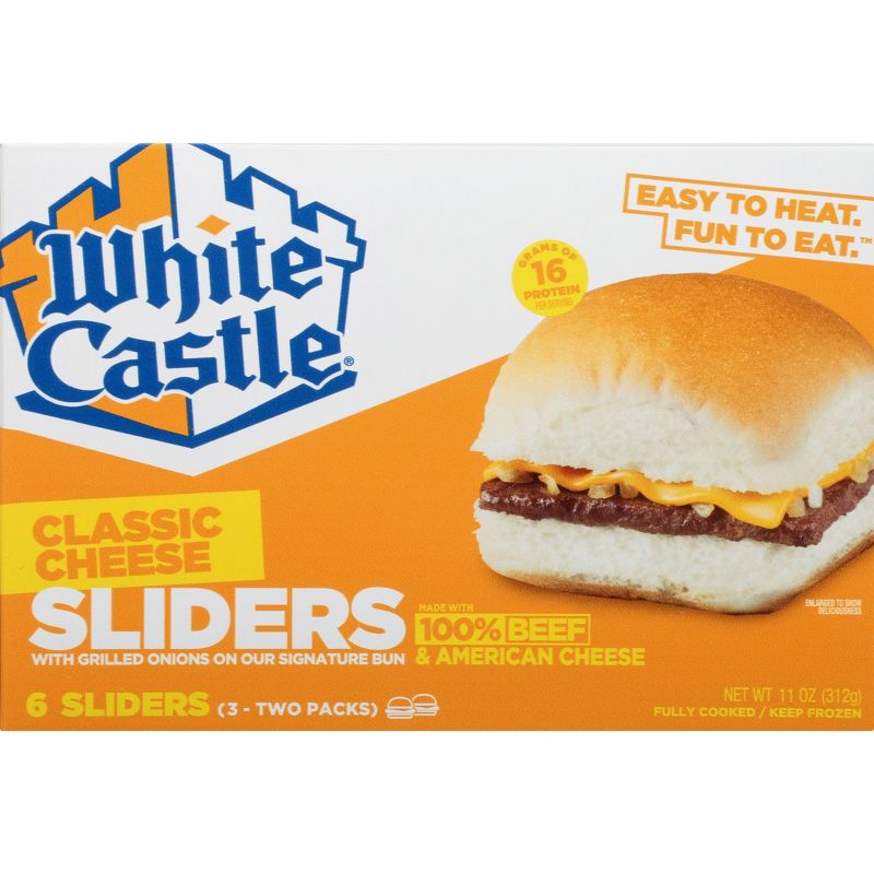 White Castle Microwaveable Frozen Cheeseburger Sliders, 1 of 6