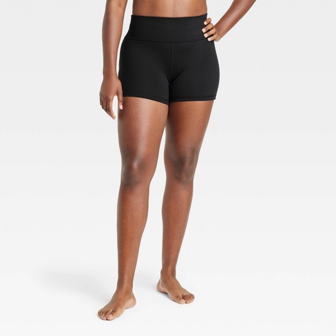 Women's Brushed Sculpt Mid-Rise Bike Shorts 4 - All In Motion™ Black XXL