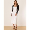 INSPIRE CHIC Women's Elegant Sheer Mesh Long Sleeve Ruffle Collar Crop Bolero - 4 of 4