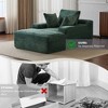 Whisen 2-Piece L-Shaped Sectional Compression Sofa with Soft Corduroy Fabric, No Assembly Required - 4 of 4
